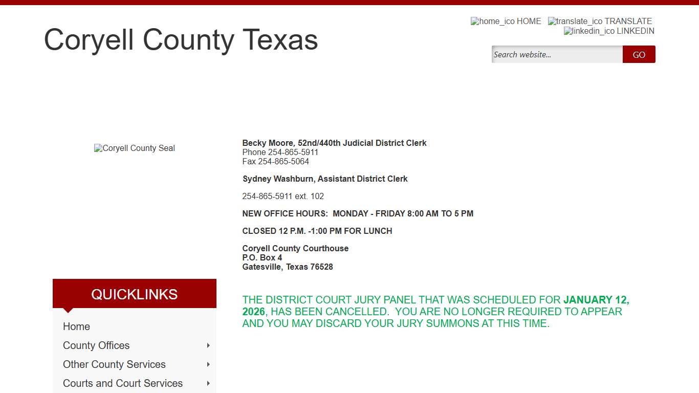 Coryell County, Texas